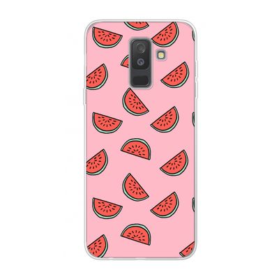 Watermeloen: Samsung Galaxy A6 Plus (2018) Transparant Hoesje
