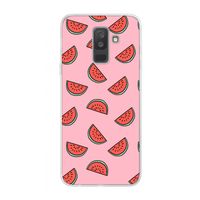 Watermeloen: Samsung Galaxy A6 Plus (2018) Transparant Hoesje