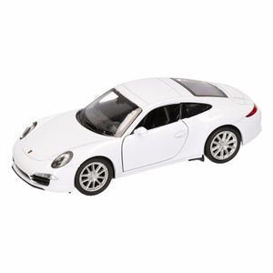 Speelgoed witte Porsche 911 Carrera S auto 1:36