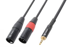 PD Connex kabel 2x XLR Male - 3.5mm Stereo 1.5m