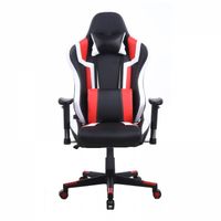 Gamestoel Tornado bureaustoel - ergonomisch verstelbaar - racing gaming stoel - zwart rood - thumbnail