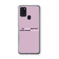 uw waarde daalt niet: Samsung Galaxy A21s Transparant Hoesje