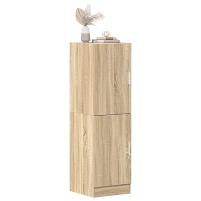 Keukenkast 38x41,5x131,5 cm bewerkt hout sonoma eikenkleurig