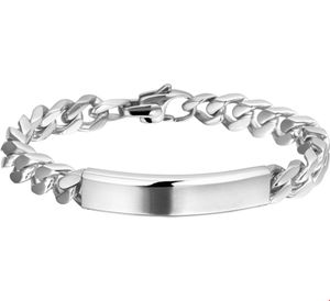 TFT Graveerarmband Staal Gourmet Poli/mat Plaat 11 mm 21 cm