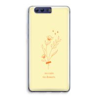 No rain no flowers: Honor 9 Transparant Hoesje