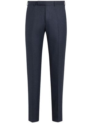 Zegna pantalon de costume en laine - Bleu