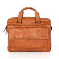Spikes & Sparrow Schoudertas / Laptoptas 15.6&apos;&apos; Apache Brandy