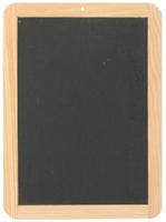 Krijtbordje met houten rand 22x30 cm