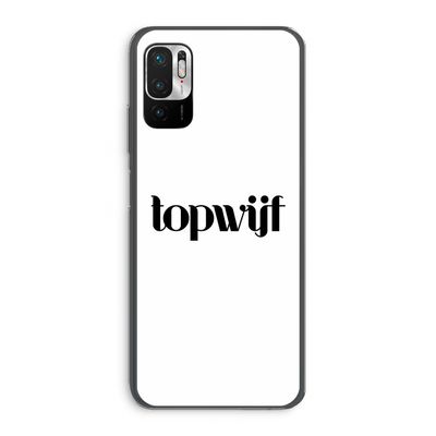 Topwijf Wit: Xiaomi Redmi Note 10 5G Transparant Hoesje