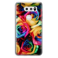 Neon bloemen: LG V30 Transparant Hoesje