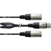 CORDIAL 0,3 M REAN XLR-F/2X XLR-M