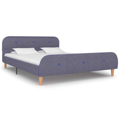 Bedframe zonder matras 135x190 cm lichtgrijs