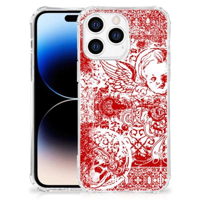 Extreme Case Apple iPhone 14 Pro Max Angel Skull Rood Extreme Case Apple iPhone 14 Pro Max Angel Skull Rood