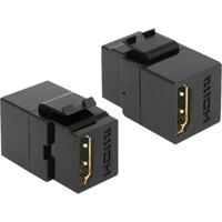 DeLOCK keystone module hdmi female > hdmi female (zwart)
