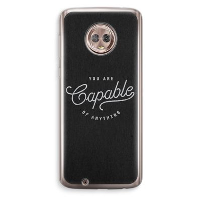Capable: Motorola Moto G6 Transparant Hoesje