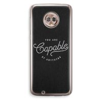 Capable: Motorola Moto G6 Transparant Hoesje
