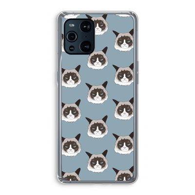 It's a Purrr Case: Oppo Find X3 Transparant Hoesje