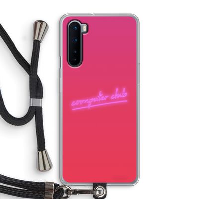 Vice Glow: OnePlus Nord Transparant Hoesje met koord