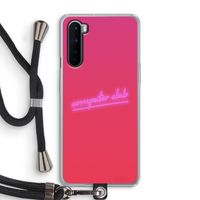 Vice Glow: OnePlus Nord Transparant Hoesje met koord