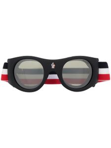 Moncler Eyewear lunettes de soleil à monture ronde - Rouge