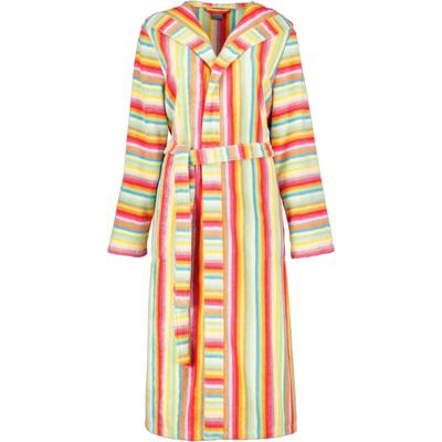 Cawö Cawo Dames Badjas 7081 Badstof met Capuchon Multi 40