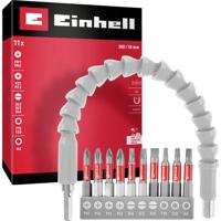 Einhell 133115 Bitset 11-delig Plat, PH, PZ, T-profiel, Inbus, Zeskant Incl. bithouder