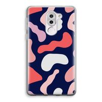 Memphis Shapes Pink: Honor 6X Transparant Hoesje