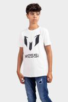 Vingino x Messi Logo T-Shirt Kids Wit - Maat 104 - Kleur: Wit | Soccerfanshop