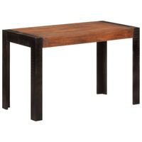 vidaXL Eettafel 120x60x76 cm massief mangohout honingbruin - thumbnail