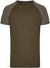 Miners Mate MY111 Men´s Long Tee - Olive/Heather Olive - M
