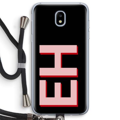 Monogram: Samsung Galaxy J5 (2017) Transparant Hoesje met koord