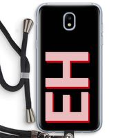 Monogram: Samsung Galaxy J5 (2017) Transparant Hoesje met koord