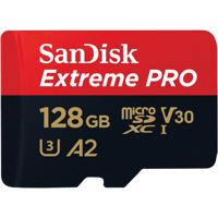 SanDisk 128GB Extreme Pro microSDXC flashgeheugen Klasse 10