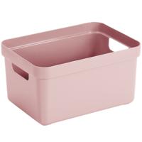 Sunware Opbergbox Sigma - kunststof - roze - 5 liter - 25,2 x 18 x 12,2 cm - Opbergbakken