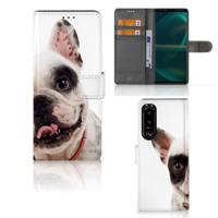 Sony Xperia 5III | Telefoonhoesje | Met pasjeshouder | Franse Bulldog