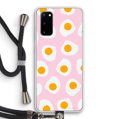 Dancing eggs: Samsung Galaxy S20 Transparant Hoesje met koord