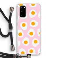 Dancing eggs: Samsung Galaxy S20 Transparant Hoesje met koord