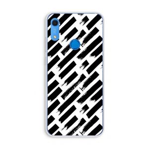 Zwarte vegen: Huawei Y6s Transparant Hoesje