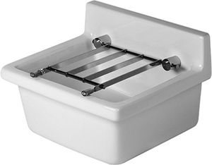 Duravit Starck 3 Uitstortgootsteen 48cm WonderGliss Wit