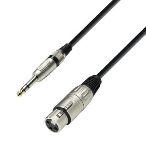 Adam Hall 3 Star BFV 0600 verloopkabel 1x XLR female naar 1x jack stereo 6m