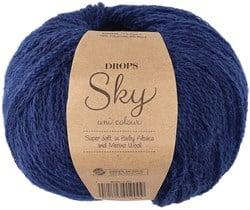 Drops Sky Uni Colour 023 Marineblauw