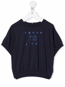 Tommy Hilfiger Junior t-shirt à logo imprimé - Bleu