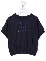 Tommy Hilfiger Junior t-shirt à logo imprimé - Bleu