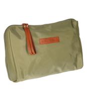 Traveller Toilettas beauty bag groen/ bruin 30cm x 20cm