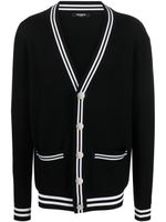 Balmain cardigan à bords contrastants - Noir