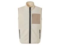 LIVERGY Heren teddy bodywarmer (Beige, XL)