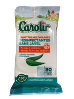Carolin vochtige doekjes, eucalyptus, pak van 80 stuks
