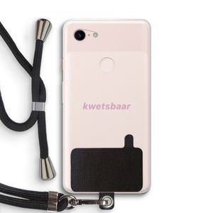 kwetsbaar: Pixel 3 XL Transparant Hoesje met koord