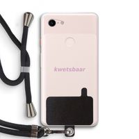 kwetsbaar: Pixel 3 XL Transparant Hoesje met koord