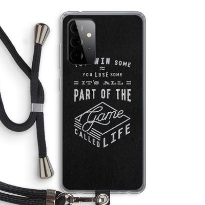 Life: Samsung Galaxy A72 5G Transparant Hoesje met koord